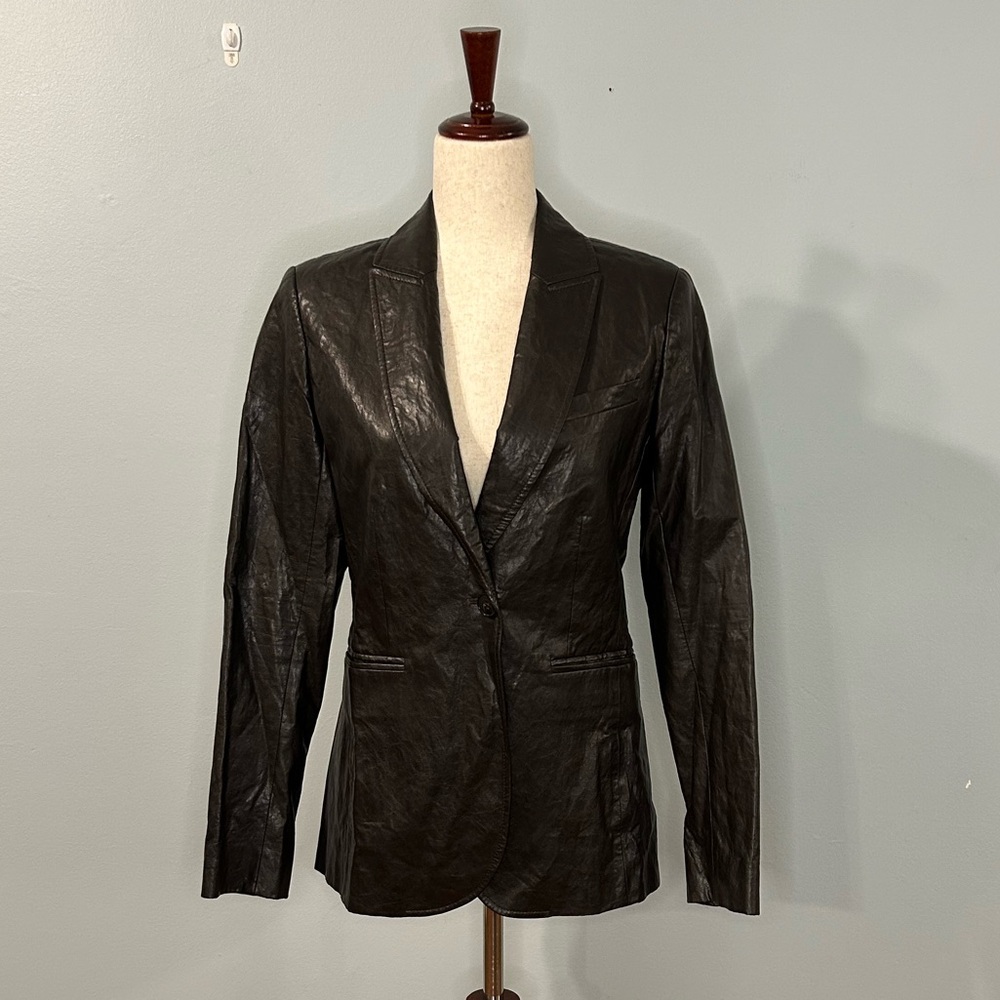 Vintage Unbranded Leather Blazer